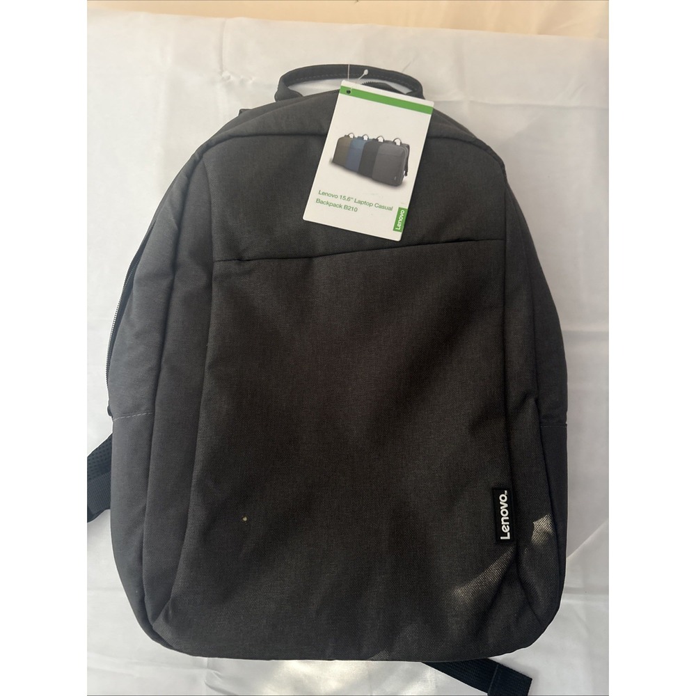 Lenovo 15.6 Laptop Casual Backpack B210 Grey Polyester Padded Bag